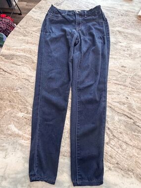 Kensie Size 2/26 Dark Wash Straight Leg Stretch Jeans Classic Mid Rise Denim